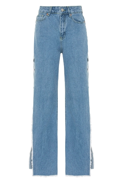 Picture of Thigh-High Slit Denim