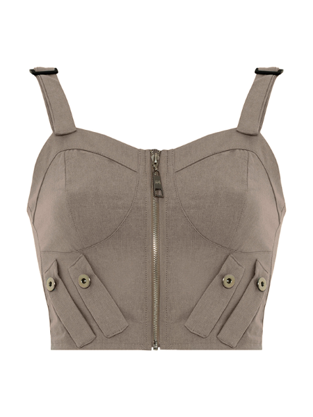 Picture of Zip Up Corset Top