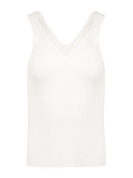 Sleeveless Tank Top -White