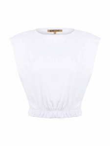 Picture of Padded Shoulder Crop Top 