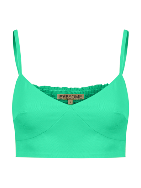 Eyesome | Green Bralette Crop Top