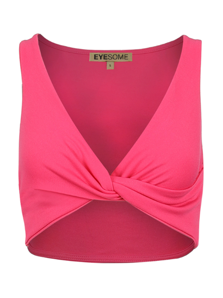 Eyesome | Pink Twist Bra Crop Top