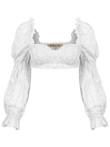 Picture of Lace Long Sleeve Bra Top