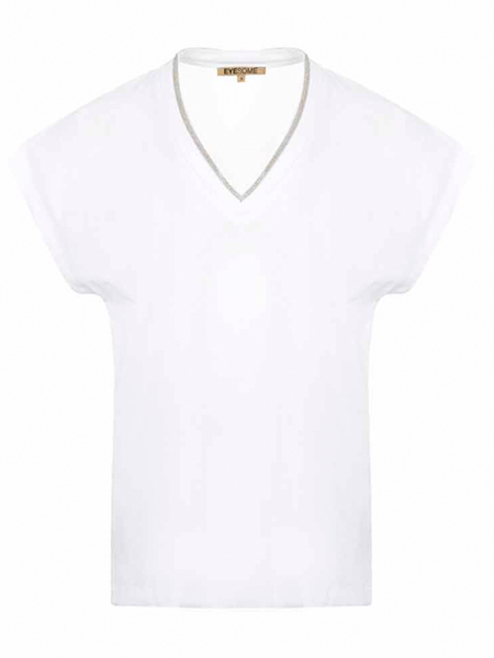 Picture of Beaded V-Neck T-Shirt