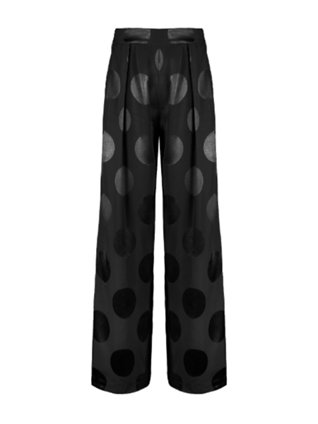 Picture of Polka Dot Satin Trousers 